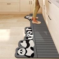 Practical Kitchen Floor Rug Set 40x60+40x120cm Non-Slip Oil Proof Absorbent Mat