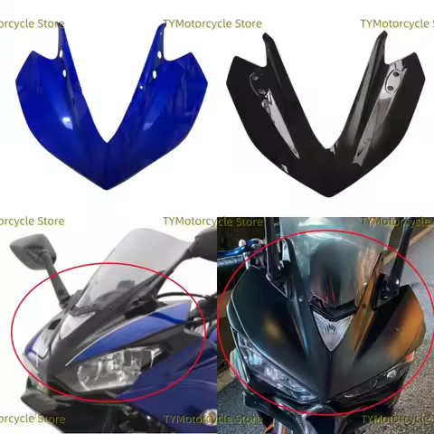 Motorcycles Upper Nose Front Face Headlight Fairing Fit For YAMAHA YZF-R25 YZF-R3 YZFR3 YZFR25 YZF R