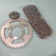 AVETA DY90 / Ranger 110 / VS110 / VS115 -  428H Chain + Sprocket Gear Set (Depan + Belakang)