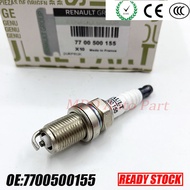 4PCS 7700500155 Normal Spark Plug for Renault Clio MK2 MK3 Kangoo Logan Sandero Scenic Megane Modus 