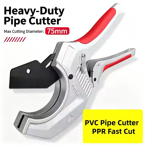 Ratchet PPR Pipe Cutter 0‑63mm Self‑locking Design SK5 Blade Quick Cut Scissors for PVC PE PEX Plast