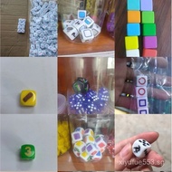 Colorful organic multi-faceted20Plastic dice, number dice, acrylic dice for nightclub and bar games 