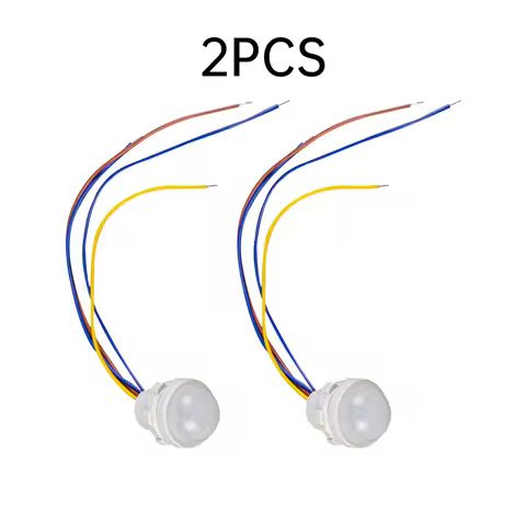 2PCS Automatic Sensor Light Switch LED Human Body Sensor Infrared Sensor Detection Infrared PIR Prob