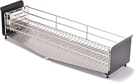UtaU SI-515003 Drying Rack, Long, Calm Gray, Small to Medium Size, For 2 to 3 People, Non-Slip, Side