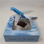 20cm Air Japan ANA Airlines Airplane Model Toy Green Cartoon Sea Turtle Airbus 380 A380 Airways Meta