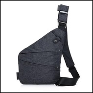 CROSSBODY CHEST BAG PACK MEN'S SLING BAG - DARK GREY