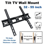32 to 55 Inch HT-002 HT002 Tilt TV Wall Bracket Mount Holder Ultra Slim Distance to Wall Design 3024.1