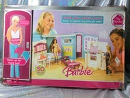 早期二手 瑕疵 缺件 2007 美泰兒 芭比娃娃屋  Barbie My House 娃娃屋 芭比娃娃 童年復古老物 適合1/6娃