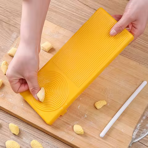 Multifunctional Pasta Maker Set with Rolling Stick Noodle Cutter & Planchette Mold for Spaghetti Mac