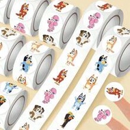 Bluey Family Bingo Friends 500pcs, Roll Stickers, Planner Stickers, Doodle Stickers, Cartoon Cute Mu