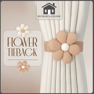Rumah Langsir Flower Curtain Tieback / Pengikat Langsir Bunga / Magnetic Holder / Aksesori Rumah