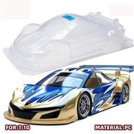 1Set 4105 Vortex AVALON 190mm Clear PC Body Shell With Rear Wing, Unpainted 1/10 RC Touring Drift On