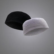 Kopiah Makkah Kopiah Makkah Hitam dan Putih, Kain Lembut dan Selesa