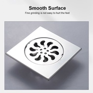 15CM X 15cm 6 inch STAINLESS STEEL FLOOR TRAP COVER DRAIN FLOOR STRAINER GRATING WITH FILTER WATER A