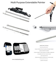 MedStar - Multi Purpose Extendable Pointer (Official Store Thailand) พอยเตอร์สแตนเลส พร้อมสายคล้องข้