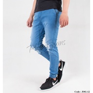 Jogger Pants Jeans Material Pocket Chino Model Ripped / Men's Ripped JOG12