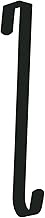 dobar Over The Door Wreath Hanger - 11-Inch (Black)