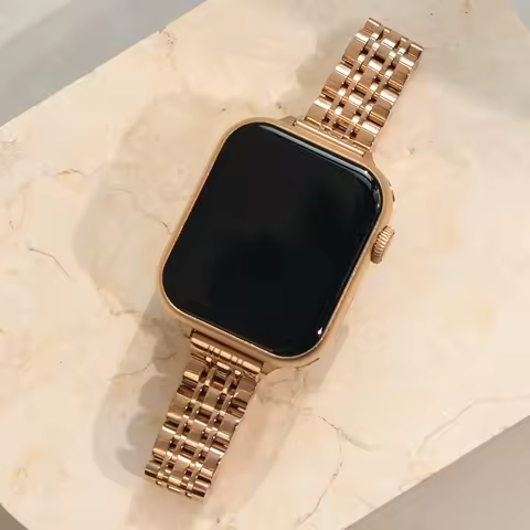 Slim Stainless Steel Metal Women's Watch Band for Apple Watch 38/40/41mm 42/44/45/46/49mm Suitable f