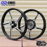 ENKEI {ส่งเร็วทันใจ} 511 CNC ล้อเเม็ก YAMAHA EXCITER150/155 ล้อหน้า 4 รูสกรู สีดำทองสีม่วง ล้อแม็กมอเตอร์ไซต์ขอบ 17" CNC alloy wheels