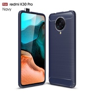 Carristo Xiaomi Pocophone F2 Pro Poco F2 Pro Back Case Cover Carbon Fiber Brushed TPU Silicone Soft 