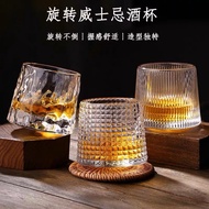 Creative Spinning Whisky Glass Cup Tumbler Cup Roly-poly Coffee Cup Juice Cup Cawan kaca可旋转玻璃威士忌酒杯