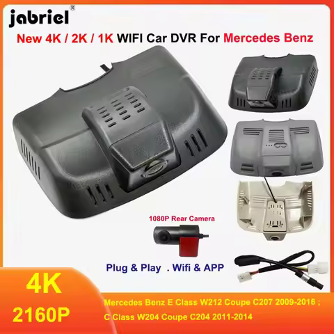 4K 2K Wifi Car Dvr For Mercedes W212 Coupe C207 E200d E220d E250d E300d E350d E200 E250 E300 E350 E4