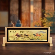 Photo Frame Decoration Gold Foil Painting Crafts Living Room Decoration Photo Frame Year of the Hors