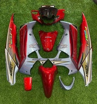 Honda Cover Full Body Halus // Body Alus Motor Supra X 125 Lama Warna Silver merah Candy