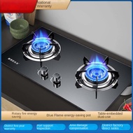 ♔Butterfly 2 Burner Glass Hob BG-2K Gas stove table top built-in fierce flame stove Tempered glass Easy to clean♩