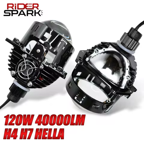 3 Inch Bi LED Projector Lenses Headlight Hella 3R H7 H4 9005 9006 HB3 HB4 120W Auto Lamp Universal R