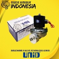 3/4'' SOLENOID VALVE STAINLESS UNI-D 2 WAY SELENOID VALVE SS304 THREAD 3/4'' UWS-20 NORMAL CLOSE