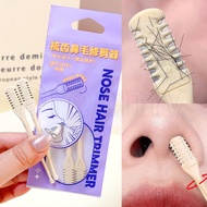 Nose Hair Trimmer - Double Head Hair Shaving Scissors Tool - 360° Cleaning Trimming Nasal Cavity Raz