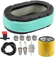 LIYYOO 32-083-09-S Air Filter with 52 050 02-S Oil Filter Spark Plug Tune Up Kit for Kohler 32 083 0