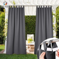 RYB HOME 2Pcs Outdoor Curtains Waterproof Indoor Outdoor Blackout Privacy Curtains For Patio Pool Hut Pavilion Gazebo Pergola