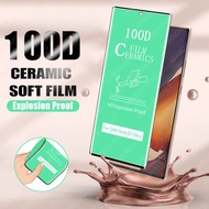 For Samsung Gaxaly S21 Ultra S20 S10 S9 S8 Plus Note 20 Ultra Note 10 Plus Note 9 8 Full Glue Cover Soft Curved PET Ceramic Tempered Glass Screen Protector