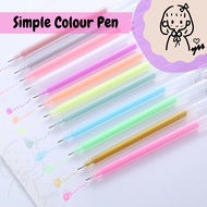 0.5mm Colour Ball Pen Simple Style Muji Style 简约风彩色原子笔