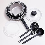 Kamberg - Cookware 14 pcs - Induction - Made in France - PFOA/PFAS free - With 1 Pyrex® lid Ø20 cm