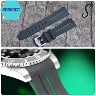 ROLEX SUBMARINER RUBBER B LINE GREEN watch STRAP/RUBBER ROLEX SUBMARINER WATCH STRAP