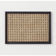 H&M HOME TRAY WITH RATTAN