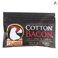 100pcs 100% Cotton Bacon prime Gold Version Fit For RDA RTA Accessories Free shipping