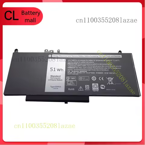 G5M10 Battery For Dell Latitude E5450 E5550 Notebook 15.6" WYJC2 8V5GX 7.4V 51Wh