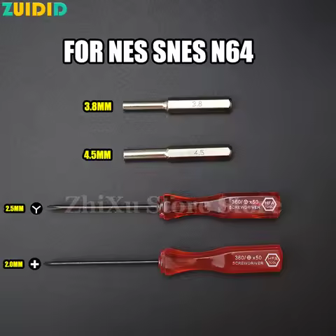 ZUIDID 3.8mm/4.5mm safety screwdriver bit Y screwdriver suitable FOR NES SNES N64 For GameBoy screwd