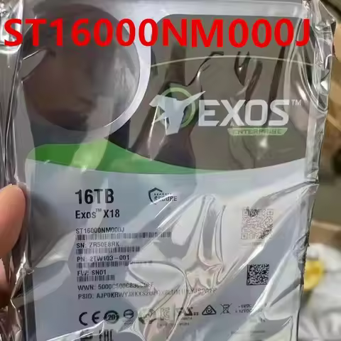 New Original Hard Disk 16TB SATA 3.5" 256MB 7200RPM For Server HDD For ST16000NM000J