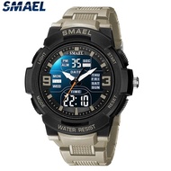 SMAEL Men's Multifunctional Army Military Watch Fashion Original Quartz Wristwatch 50m Waterproof Sports Digital  WatcH