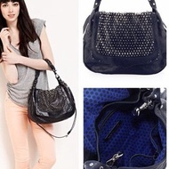 Rebecca Minkoff 真皮 金色鉚丁包 機車包 mk tough salad rabeanco