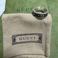 Gucci 雙G紋銀戒指 551899 J8400 0811