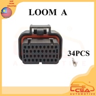 34PIN SUITABLE FOR LINK ECU G4X G4+ WIRING LOOM FOR ATOM STORM EXTREME FURY THUNDER ECU SOCKET 1 PCS