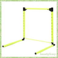 [BaositybbMY] Speed Training Hurdle for Track and Field Agility Drills Yellow Green PVC Sturdy Recta