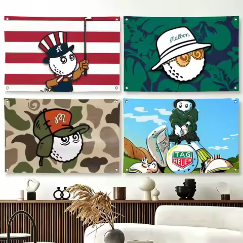 Fashion Golf Malbon COOL Flags For Living Room Home Dorm Decor Wall Outdoor Camping Party Banner Gif