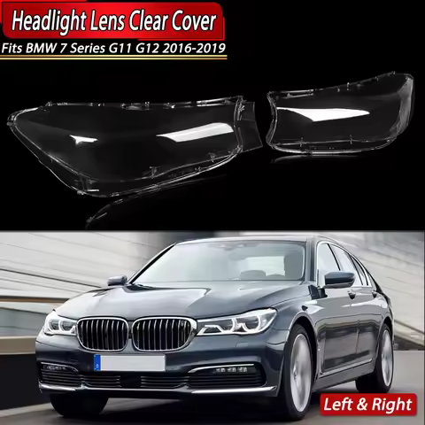 For BMW 7 Series G11 G12 Front Lights shell 740i 750i 750Li 4-Door 2016-2019 Headlight Lens Cover Sh